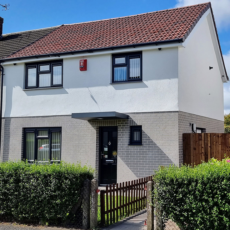 external retrofitted home