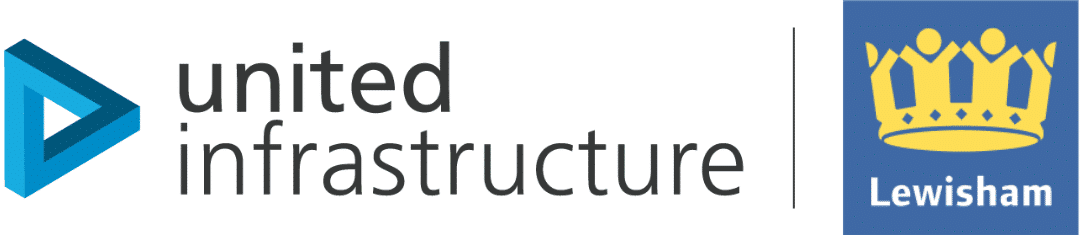 united infrastructure and lewisham council logos